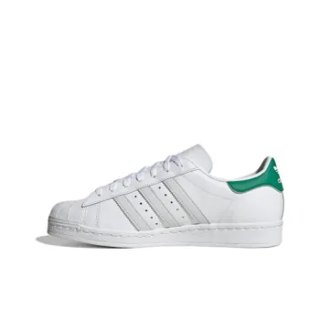Adidas Originals Superstar 82 82 Non slip Lightweight Low Top Skateboard Shoes Unisex White Green