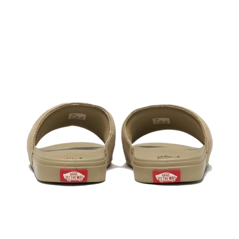 Asian Artist Collection   SBTG x Vans La Costa Slip Resistant Abrasion Resistant Slide Slippers Unisex Khaki-3