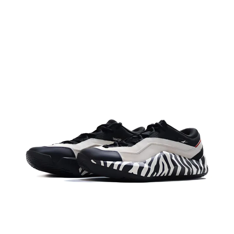 Serious Player Only Basketball Shoes Unisex Low Top Black/White/Red-1