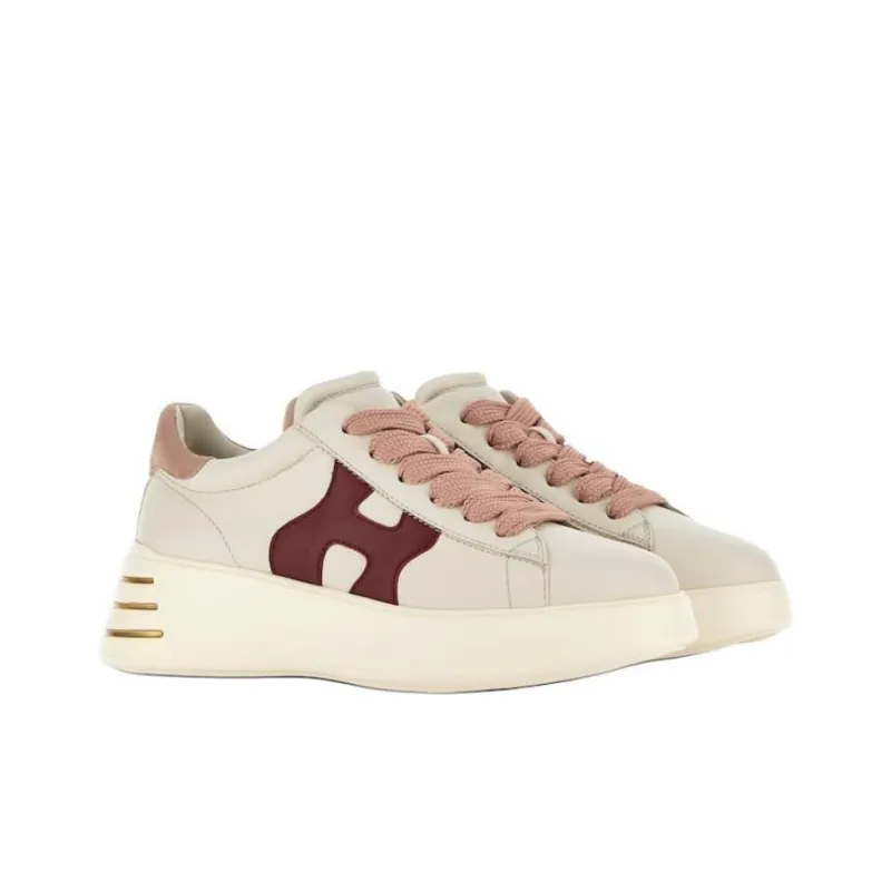 HOGAN Rebel Logo Patch Lace-Up Sneakers Women's-2