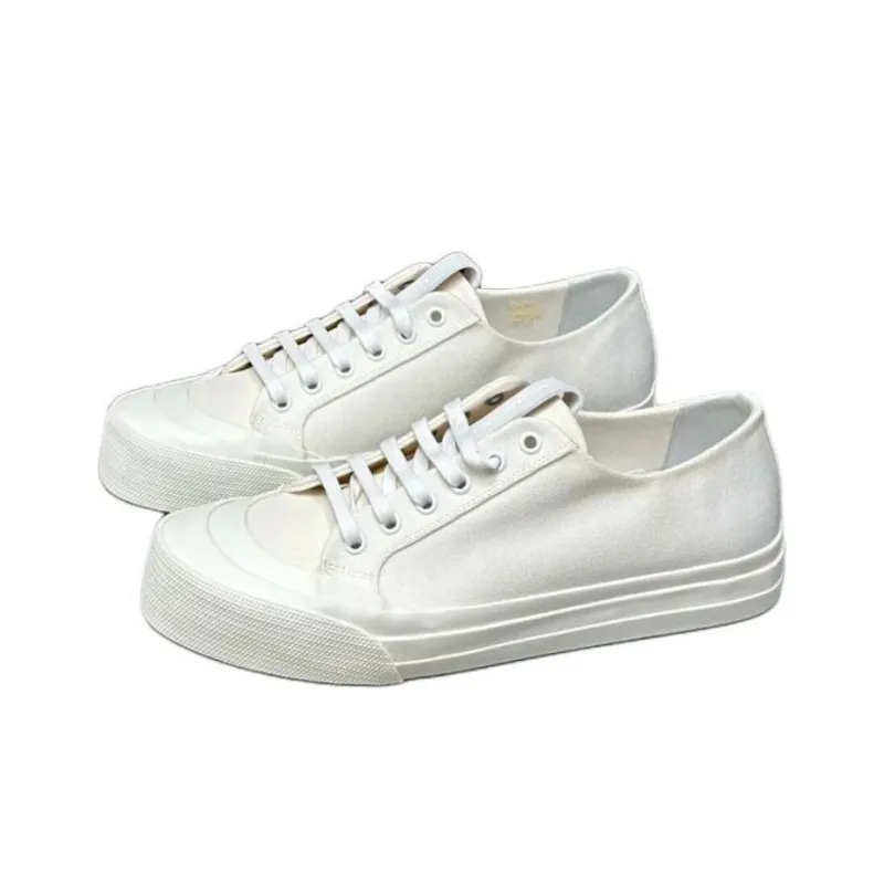 Bottega Veneta Speedster Low Top Canvas Shoes Women's White-3