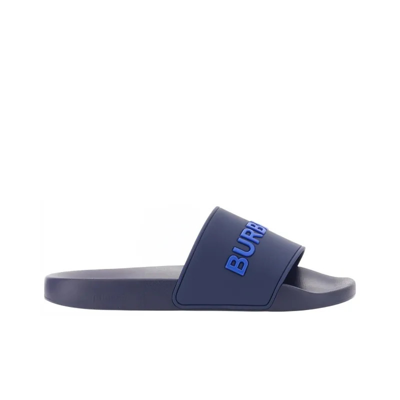 Burberry Embossed Logo Slide Blue-1