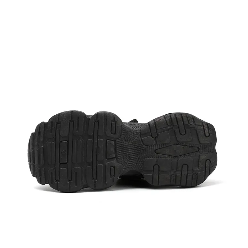 Black tailed Deer Slip Resistant, Breathable, Lightweight Low Top Chunky Sneakers Men's Gray-3