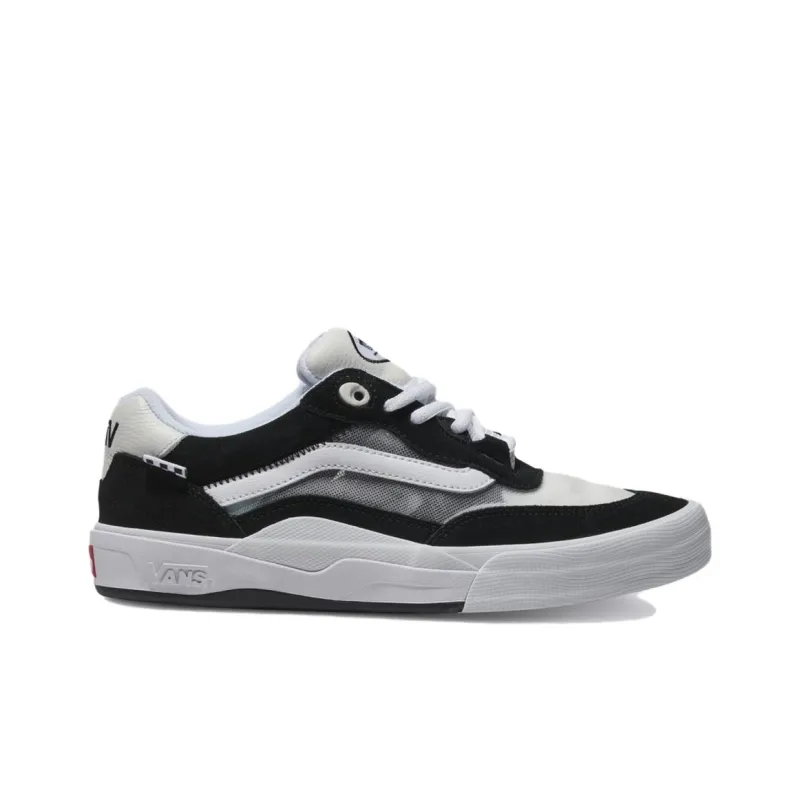 Vans Wayvee Cushioning Abrasion Resistant Breathable Low Top Skateboard Shoes Unisex Black White-1