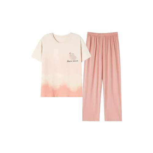 The Story Of The Flower Season Pajama Set Women's Shrimp Pink