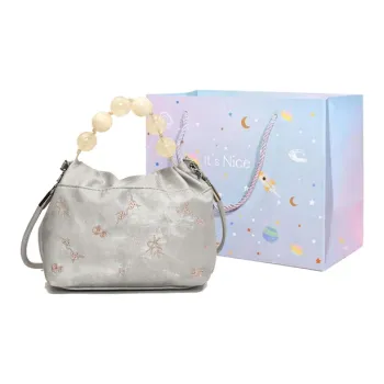 GOX PU Shoulder Bag Women's Silver/Black