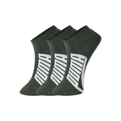 PUMA Ankle Socks Unisex 3 Pack Green