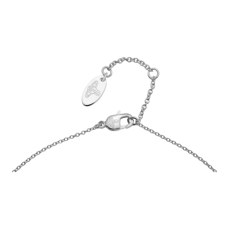 Vivienne Westwood Pearl Inlay Pendant Necklaces Women's Silver-3