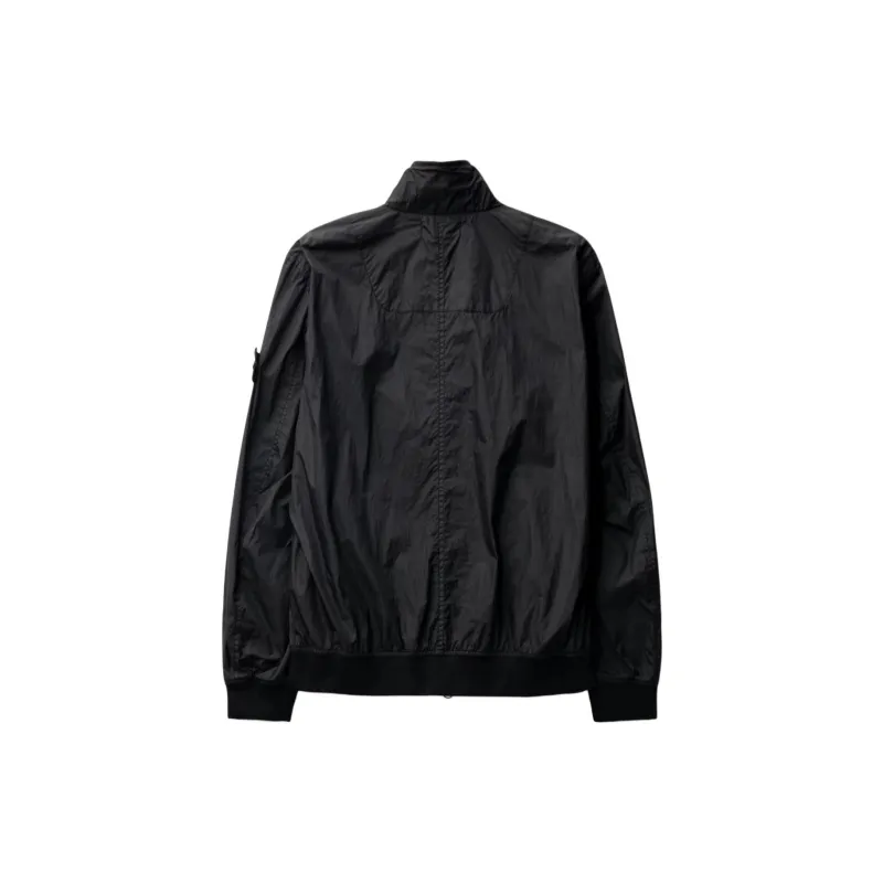 STONE ISLAND Compass badge Crinkle Bomber Jacket-1