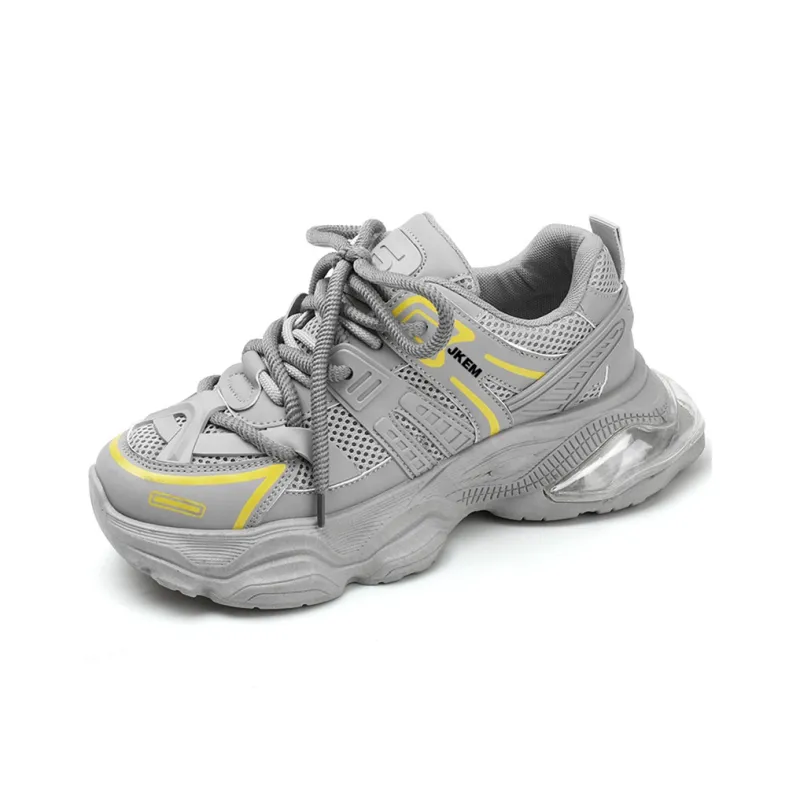 JKEM Cushioning Anti-Slip And Wear-Resistant Height Increasing Low-Top Chunky Sneakers Men's-14