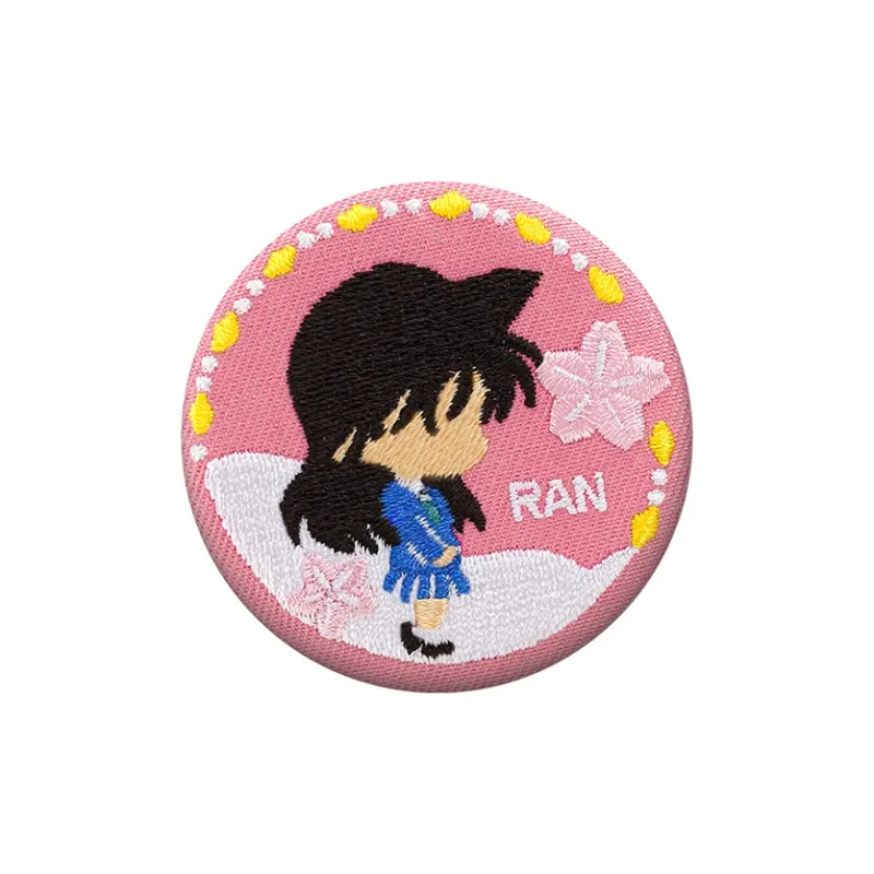 Spiritual Creations Detective Conan Case Closed Love Connection Fabric Grain Badges-5