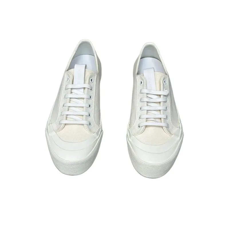 Bottega Veneta Speedster Low Top Canvas Shoes Women's White-4