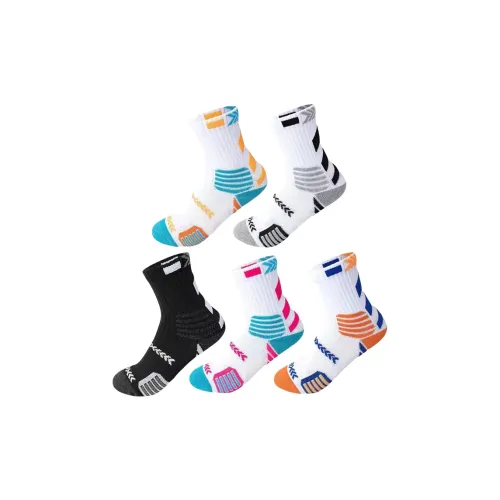 BEAR UNION Mid Calf Socks Unisex 5 Pack