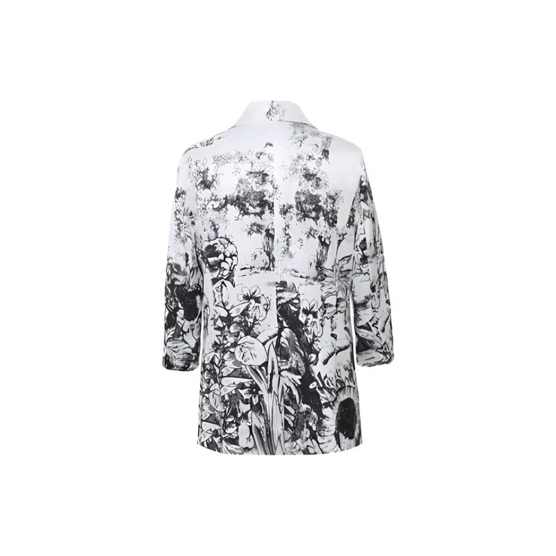 BBLLUUEE Business Suit Women's White/Black-1