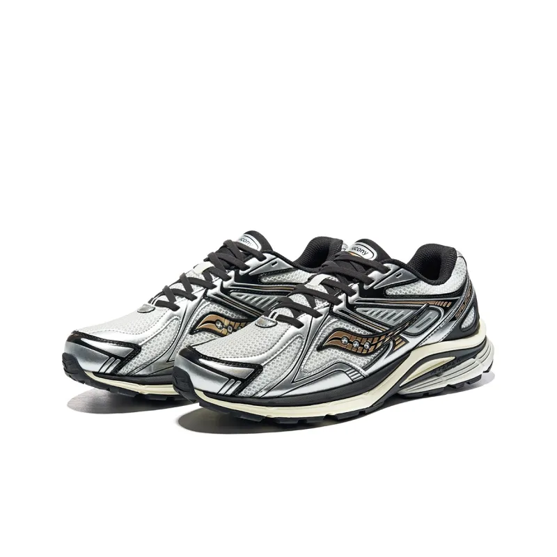 Saucony Kinvara 4 Cushioning Breathable Low Top Long Distance Running Shoes Unisex White Black Silver-2