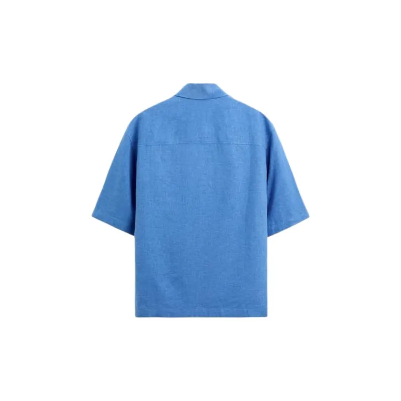 ZARA Shirts Men Dark Blue-1