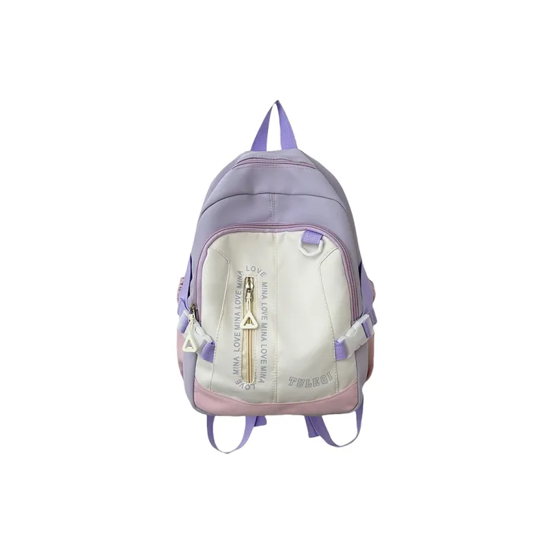 GEERDUN Nylon Backpack Women's Black/Pink/Purple/Green/Blue-4