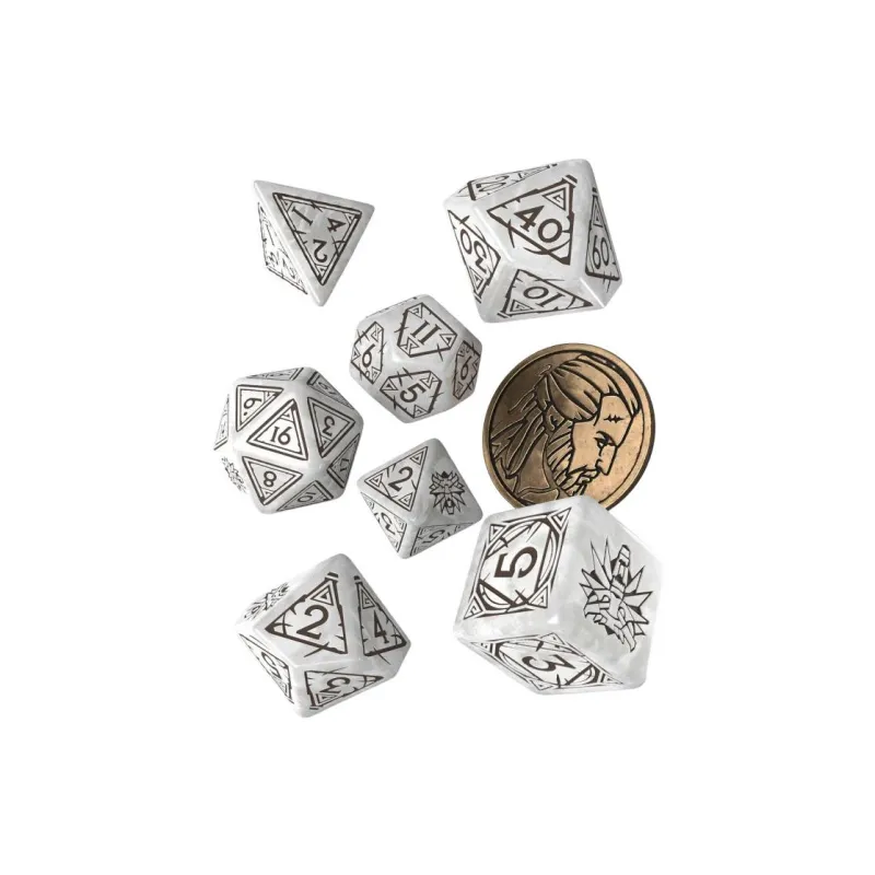 Q WORKSHOP The Witcher Dice Set. Geralt   The White Wolf Board Games-1