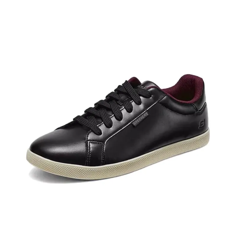 Skechers Street Wear Placer - Berwick Anti-Slip And Wear-Resistant Breathable Low-Top Skateboard Shoes Men's Black-1