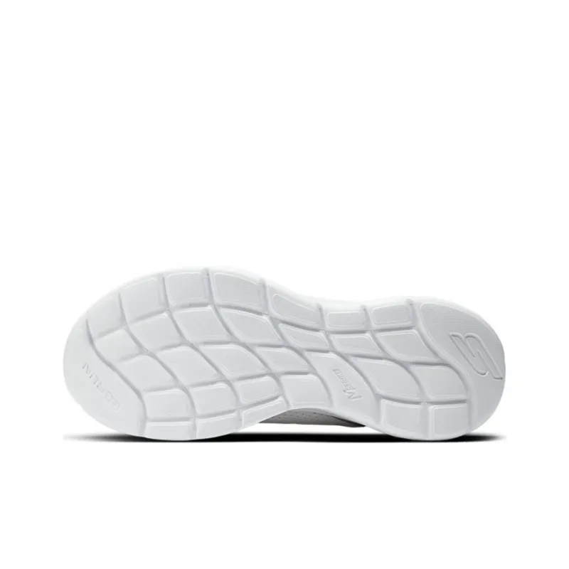Skechers GO RUN Cushioned Slip Resistant Low Top Casual Shoes Men's White Gray-4