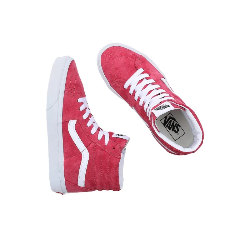 Vans Pig Suede Sk8 Hi 'Red White' Women's-3