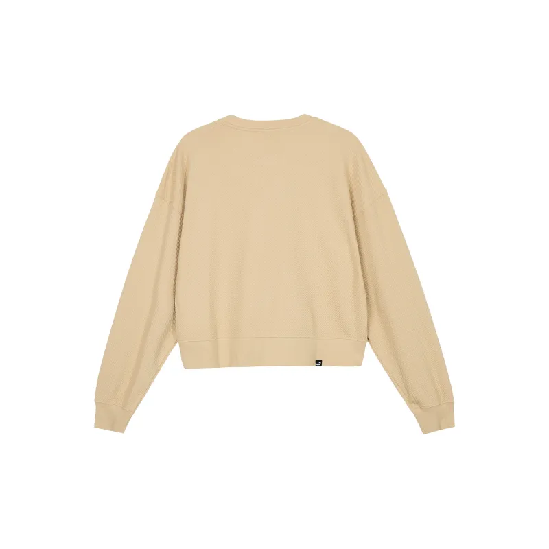 PUMA HER CREW Sweatshirts Women's Brown-1