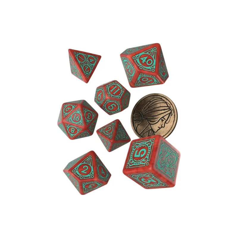 Q WORKSHOP The Witcher Dice Set. Triss   Merigold The Fearless Board Games-1