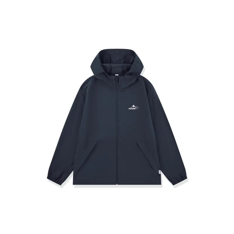 QIAODAN Trench Coat Men's Nova Blue-1