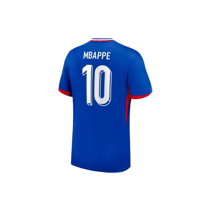 Nike Kylian Mbappé France National Team 2024 Stadium Home Men's Nike Dri FIT Soccer Jersey-1