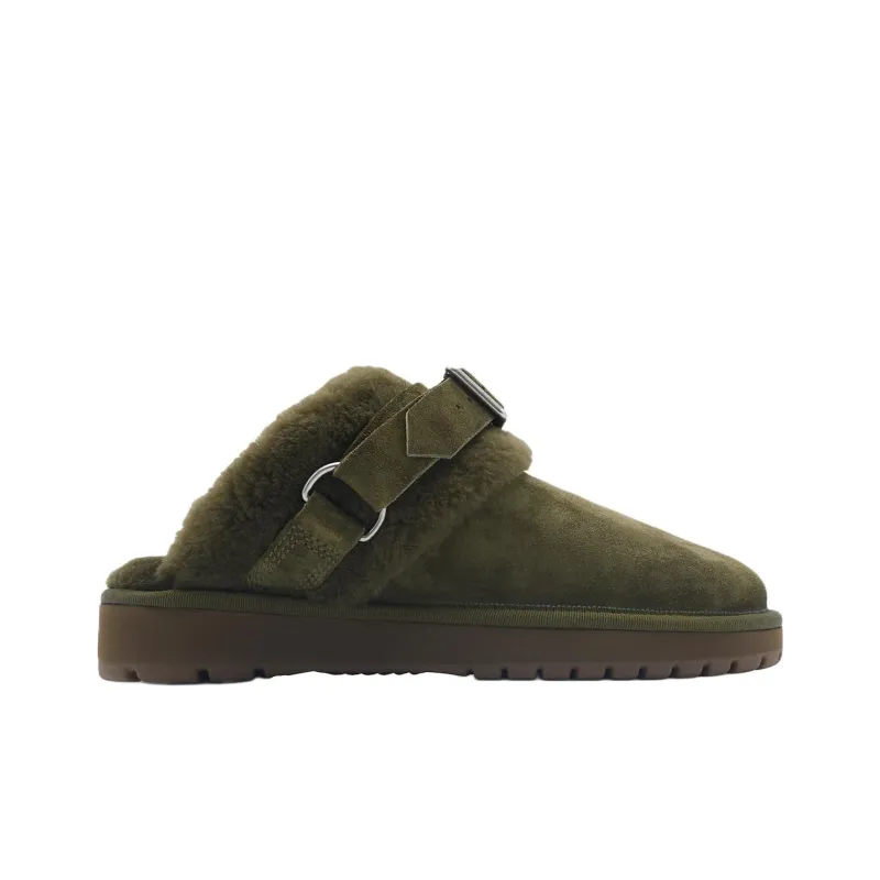 Burberry Wrap toe Slippers Women's Dark Green-1