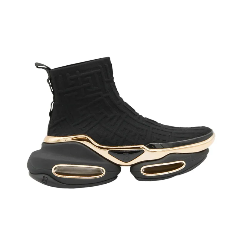 BALMAIN B-Bold High 'Monogram - Black Gold'-1