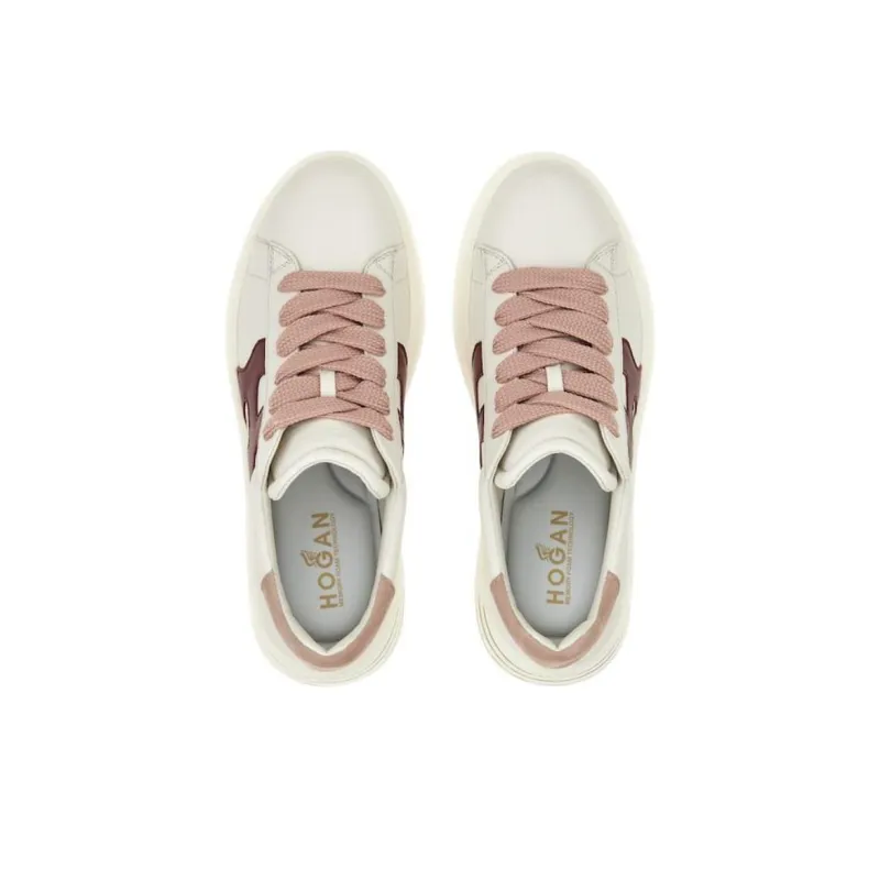 HOGAN Rebel Logo Patch Lace-Up Sneakers Women's-4