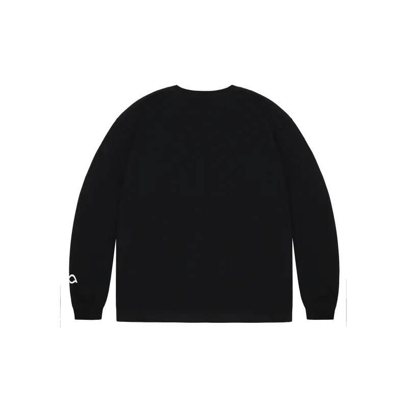 BIPOLAR Long Sleeved T Shirt Unisex White/Dark Gray/Black/Pink/Light Yellow/Light Blue/Light Green-6