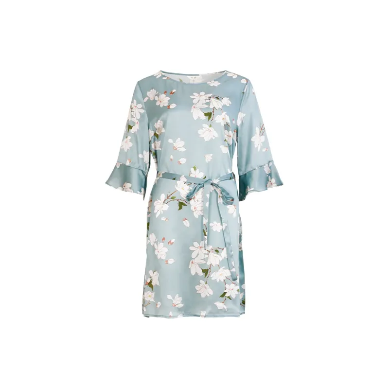 Silk Boundary Nightgown Women's Floral Orchid-0