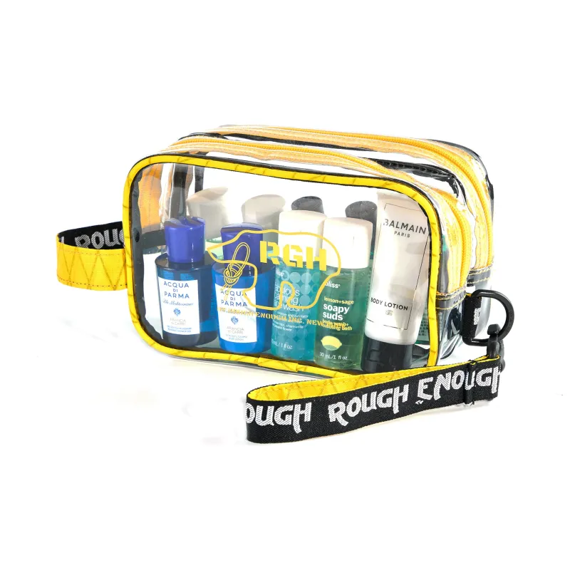 Rough Enough Travel Storage Bag Transparent Yellow-2