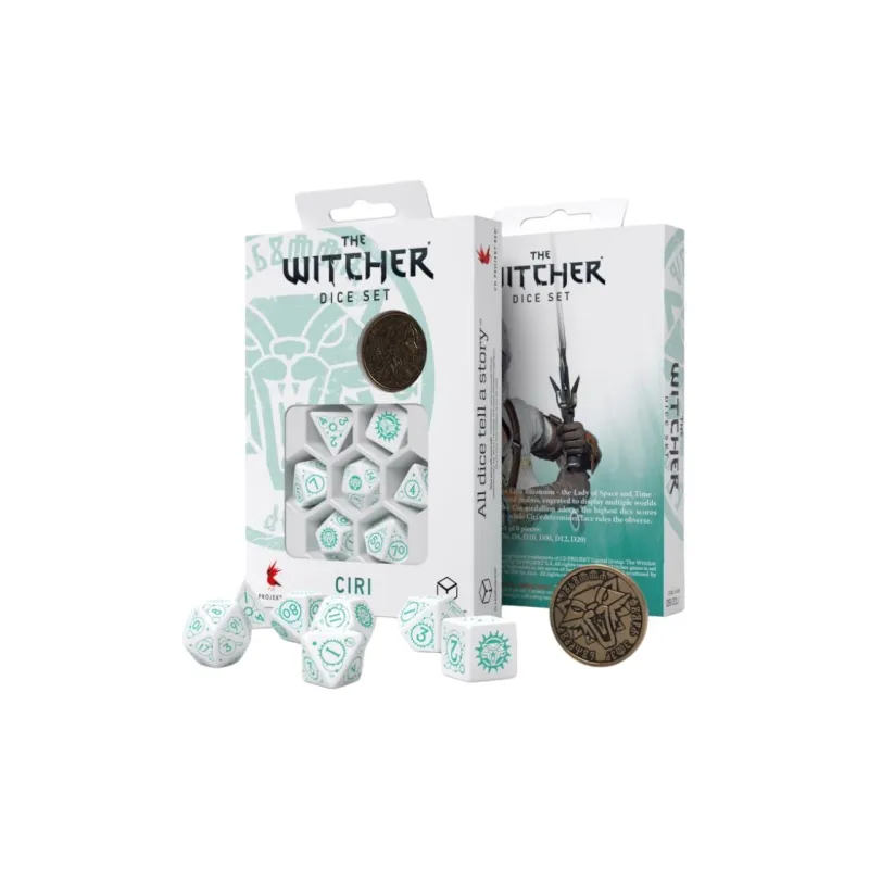 Q WORKSHOP The Witcher Dice Set . Ciri The Law Of Surprise Board Games-0