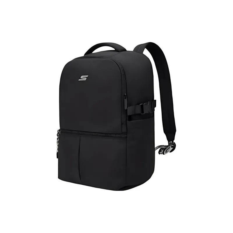 Skechers Fabric Backpack Large Size Unisex Carbon Black-1