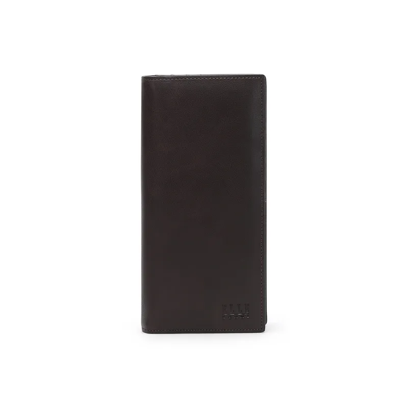 ELLE HOMME Top Grain Cow Leather Wallets Trumpets Men's Coffee-0