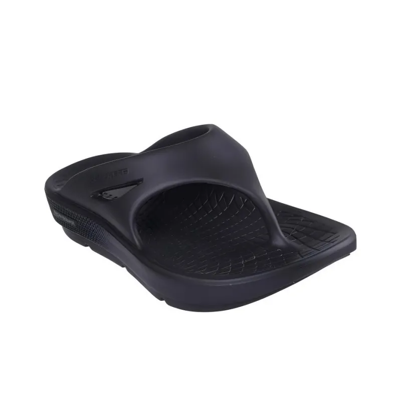 Skechers Abrasion Resistant Slip Resistant Flip Flops Women's Black-3