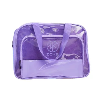 ZOKE Artificial Leather Shoulder Bag, Crossbody Bag, Handbag Regular Unisex Taro Purple/Black/Pearlescent Silver