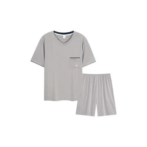 The Story Of The Flower Season Pajama Set Men's Silver