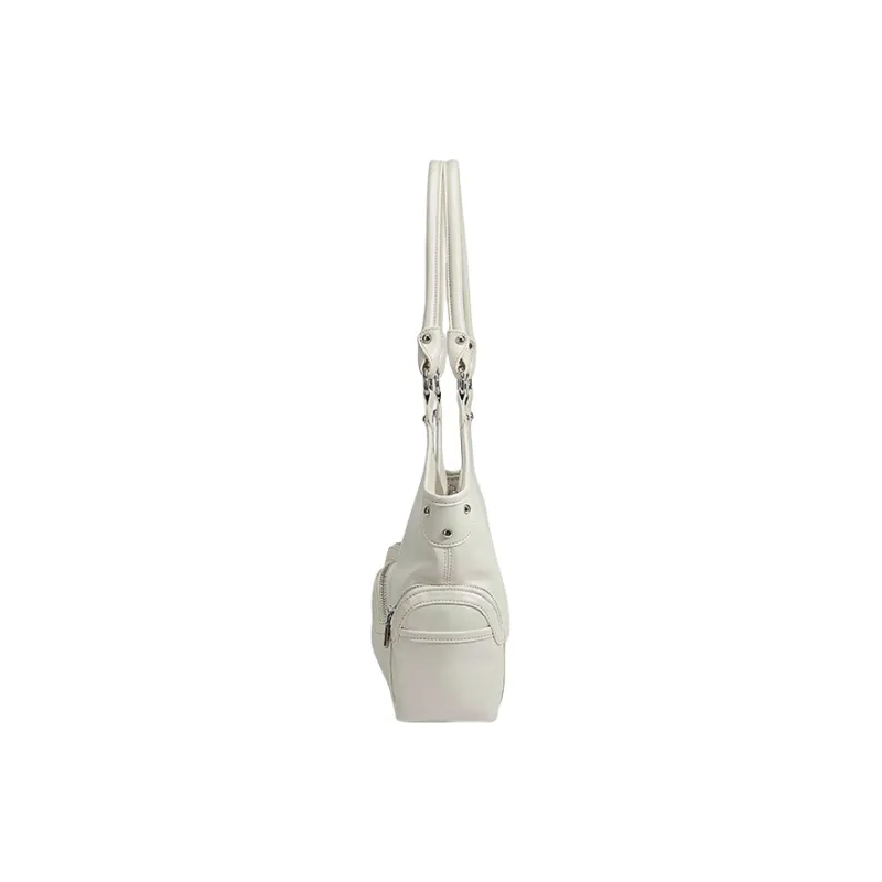 H YXIANG PU One Shoulder Handbags Regular Women's White-2