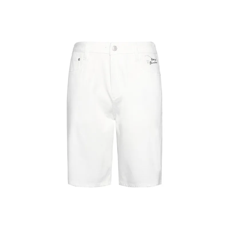 LESS IS MORE Denim Shorts Men's White-1