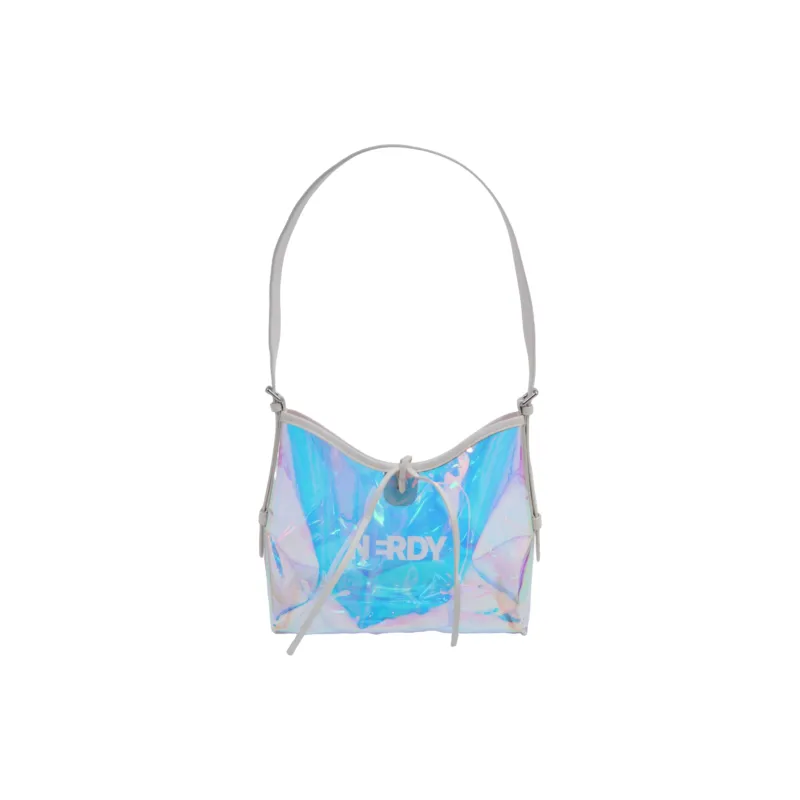 NERDY Polyvinyl Chloride PVC Combined With Polyurethane Shoulder Bag Regular Women's White-0