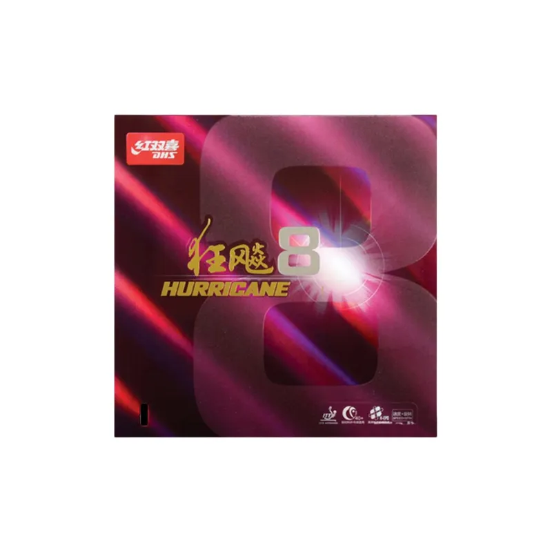DHS Raging 8 80 Table Tennis Rubbers Sponge, Rubber Inverted Rubber Curved Circle Compatibility Advanced Model, Adults-3