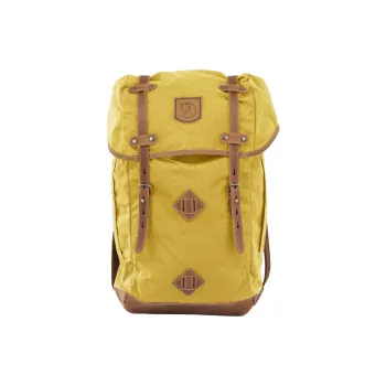 Fjallraven Polyester Outdoor Hiking Bag Backpacks Large Size Unisex Ochre Yellow