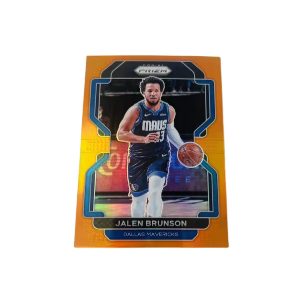 PANINI Jalen Brunson 21 22 Prizm Mavericks Orange Fold 49/49 Player Card Product Access Sports Cards 1 Pc-0