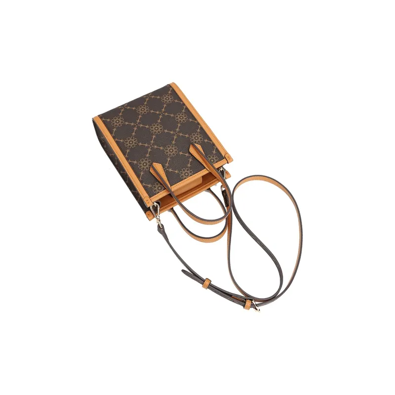 Why PVC Handbag, Shoulder Bag, Crossbody Bag Small Size Women's Coffee/White-3