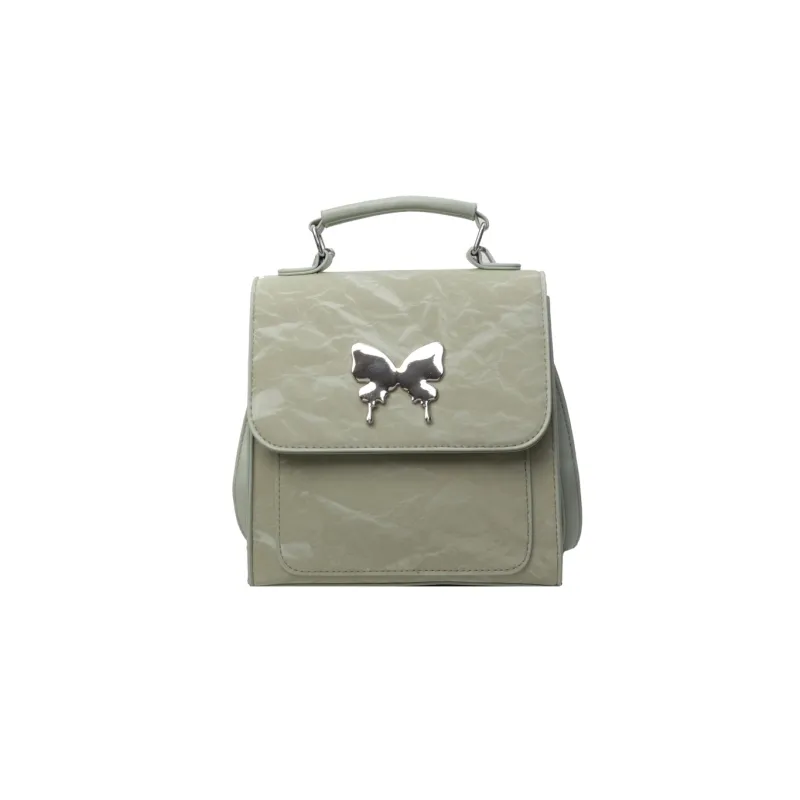 BAODIDAISHU Pu Backpack Regular Women's Blue White Pink Green Black Gray-9