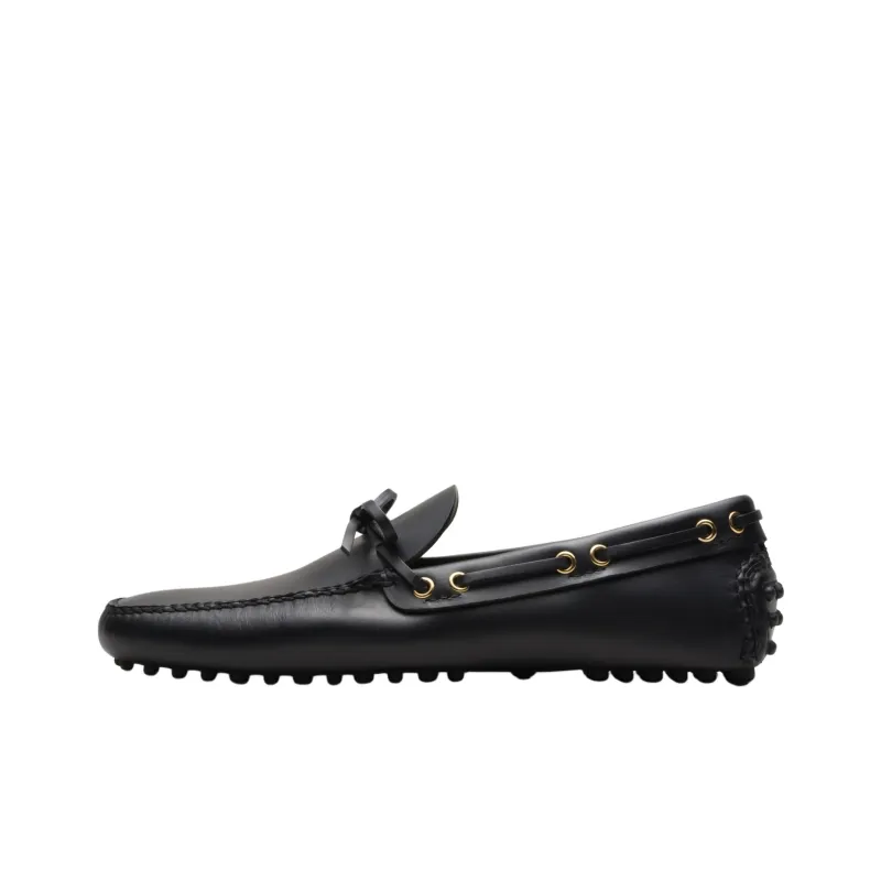 Car Shoe Lu Gommino Loafers Men's Black-0
